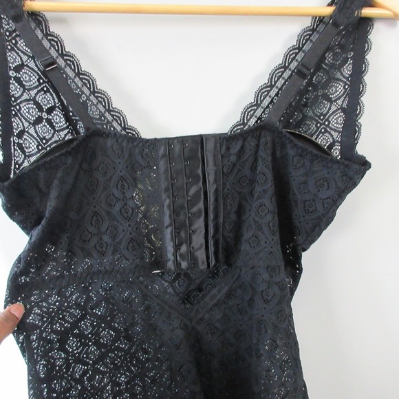 Intimissimi Eleonora Lace Bodysuit 38B Black Lingerie Adjustable Straps Sexy 120 - Picture 6 of 8